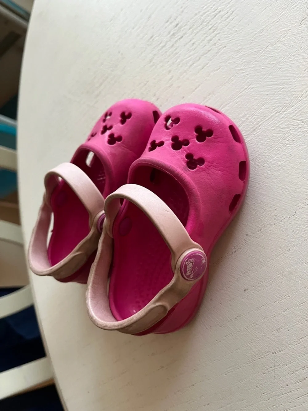 Crocs Mary Jane Style Clog with Pink Strap Disney